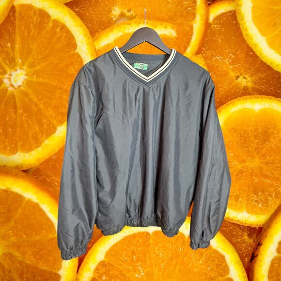 Ben Hogan Performance Golf Collection Black V-Neck Pullover Windbreaker Size M - Picture 2 of 9